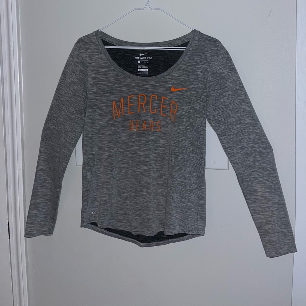 Mercer Bears Arch Over Officially Licensed Long Sleeve T-Shirt I XS